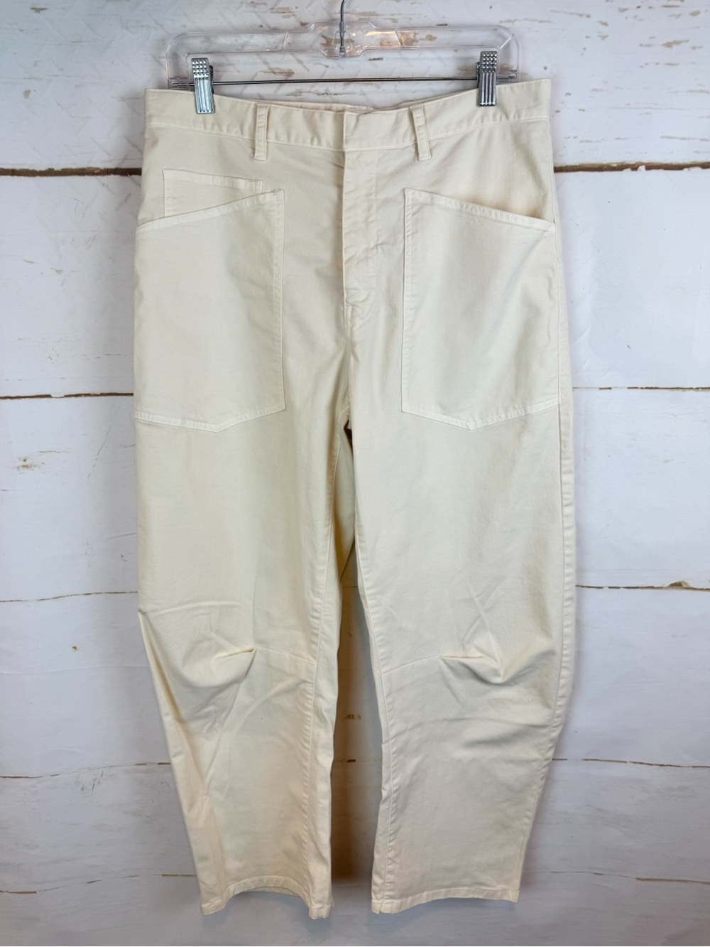 Nili Lotan | Off-White Barrel Pant, 4